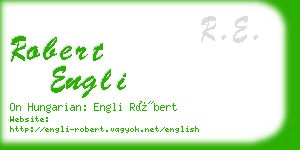 robert engli business card